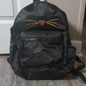 T shirt and Jeans Nylon Cat Kitten black school bag backpack    NWT